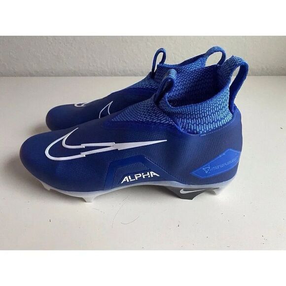 Men’s Sz 12 Nike Cleats Blue Alpha Menace Elite 3 Game Royal Football CT6648-414 - Picture 9 of 13